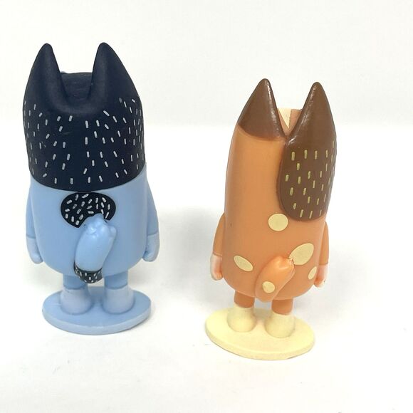 Bluey & Friends Figures Lot of 6, Bingo Mom Chilli Dad Bandit Rusty Mackenzie - Picture 3 of 11